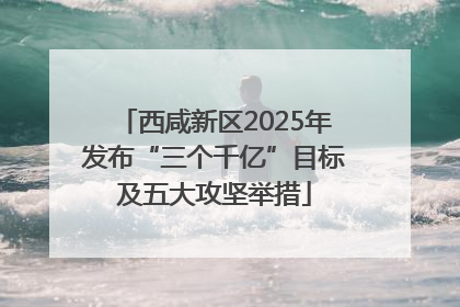 西咸新区2025年发布“三个千亿”目标及五大攻坚举措