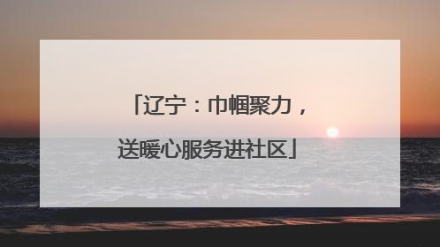 辽宁：巾帼聚力，送暖心服务进社区