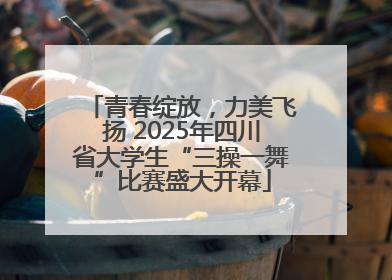青春绽放，力美飞扬 2025年四川省大学生“三操一舞”比赛盛大开幕
