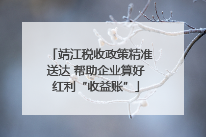 靖江税收政策精准送达 帮助企业算好红利“收益账”