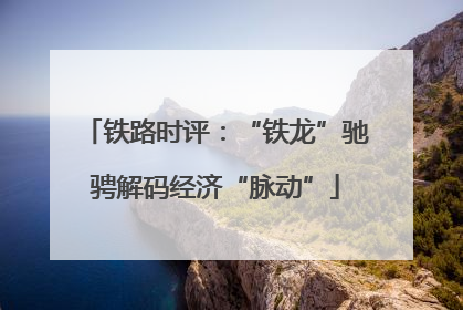 铁路时评：“铁龙”驰骋解码经济“脉动”