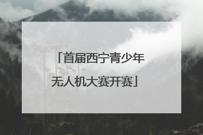 首届西宁青少年无人机大赛开赛