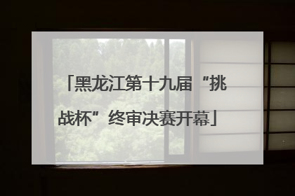 黑龙江第十九届“挑战杯”终审决赛开幕