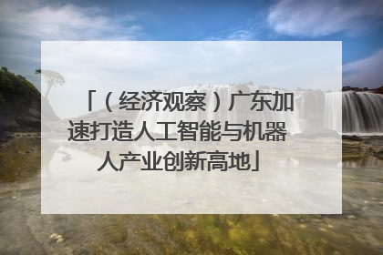 （经济观察）广东加速打造人工智能与机器人产业创新高地