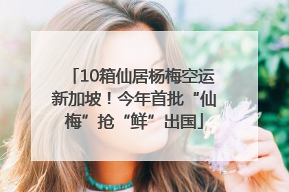 10箱仙居杨梅空运新加坡！今年首批“仙梅”抢“鲜”出国
