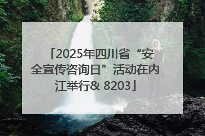 2025年四川省“安全宣传咨询日”活动在内江举行& 8203