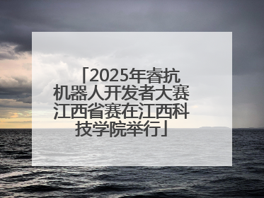 2025年睿抗机器人开发者大赛江西省赛在江西科技学院举行