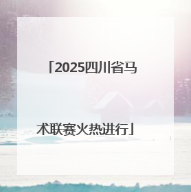 2025四川省马术联赛火热进行
