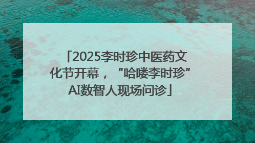 2025李时珍中医药文化节开幕，“哈喽李时珍”AI数智人现场问诊