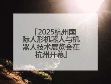 2025杭州国际人形机器人与机器人技术展览会在杭州开幕