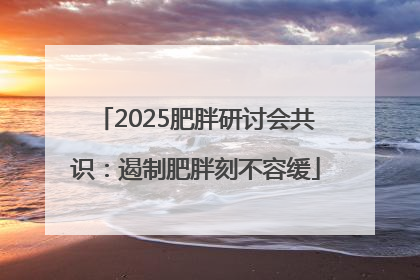 2025肥胖研讨会共识：遏制肥胖刻不容缓