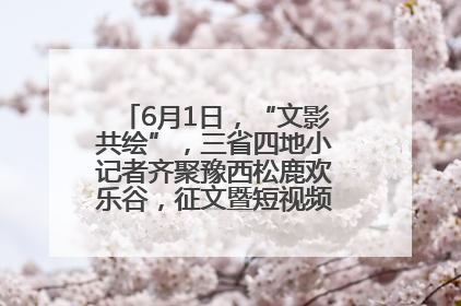 6月1日，“文影共绘”，三省四地小记者齐聚豫西松鹿欢乐谷，征文暨短视频大赛精彩启幕！