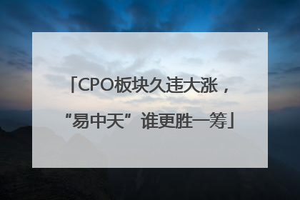 CPO板块久违大涨，“易中天”谁更胜一筹