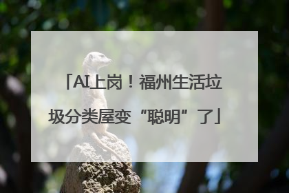 AI上岗！福州生活垃圾分类屋变“聪明”了