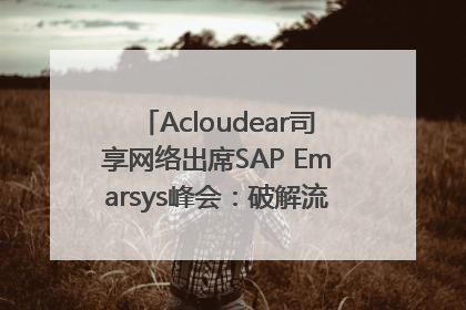 Acloudear司享网络出席SAP Emarsys峰会：破解流量困局，驱动精准增长